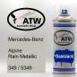 Preview: Mercedes-Benz, Alpine Rain Metallic, 349 / 5349: 400ml Sprühdose, von ATW Autoteile West.